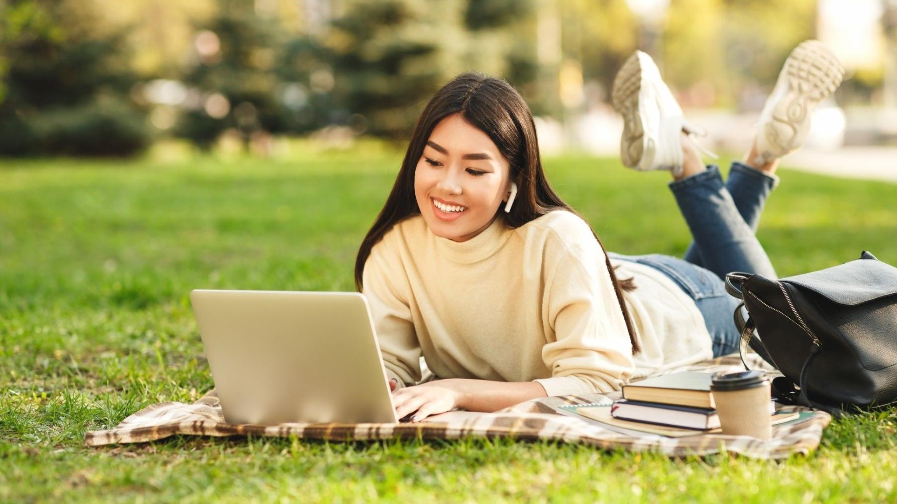 Students engaging in a live online session
